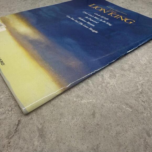 The Lion King Sheet Music for Piano Vocal Guitar Songbook Elton John & Tim Rice - Picture 7 of 7